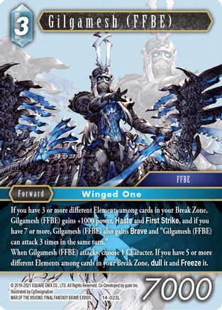 Gilgamesh (FFBE) (14-023L) - Opus XIV Crystal Abyss