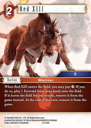 Red XIII (14-019R) - Opus XIV Crystal Abyss Foil