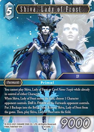 Shiva, Lady of Frost (14-036L) - Opus XIV Crystal Abyss Foil