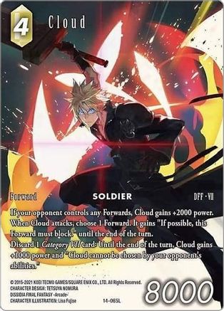 Cloud (Full Art) (14-065L) - Opus XIV Crystal Abyss Foil
