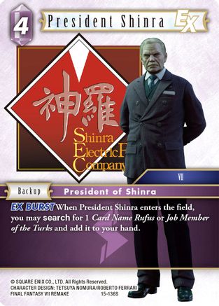 President Shinra EX (15-136S) - Crystal Dominion Foil