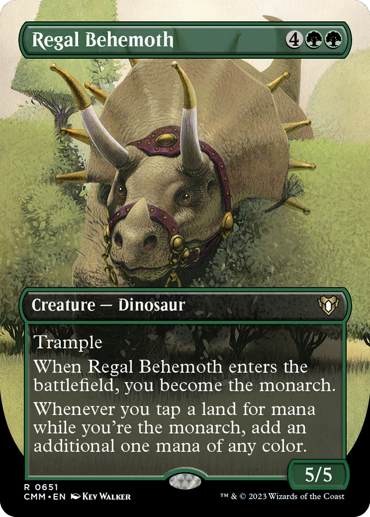 Regal Behemoth (CMM-651) - Commander Masters (Borderless) Foil