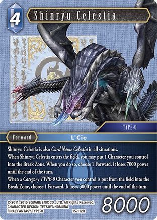 Shinryu Celestia (15-112R) - Crystal Dominion