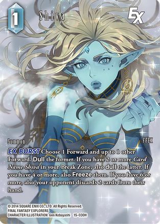 Shiva EX (Full Art) (15-030H) - Crystal Dominion Foil