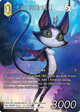 Cait Sith (XI) EX (Full Art) (15-070R) - Crystal Dominion Foil