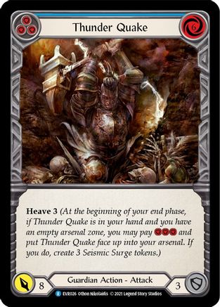 Thunder Quake (Blue) (EVR026) - Everfest 1st Edition Rainbow Foil