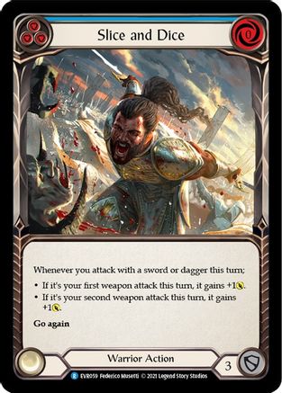 Slice and Dice (Blue) (EVR059) - Everfest 1st Edition Rainbow Foil