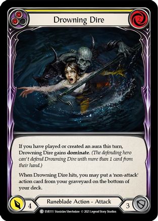 Drowning Dire (Yellow) (EVR111) - Everfest 1st Edition