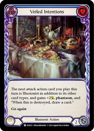 Veiled Intentions (Blue) (EVR152) - Everfest 1st Edition