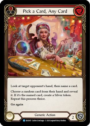 Pick a Card, Any Card (Red) (EVR167) - Everfest 1st Edition
