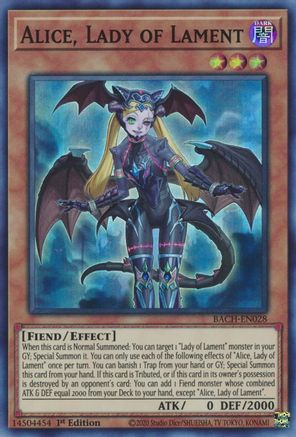 Alice, Lady of Lament (BACH-EN028) - Battle of Chaos 1st Edition