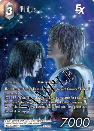 Tidus EX (Full Art) (16-139S) - Emissaries of Light Foil