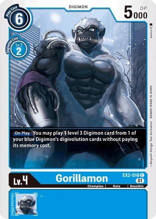 Gorillamon (EX2-016) - Digital Hazard
