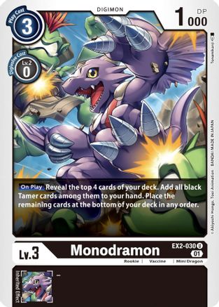 Monodramon (EX2-030) - Digital Hazard