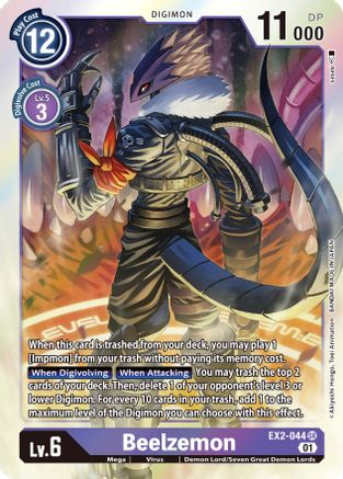 Beelzemon (EX2-044) - Digital Hazard Foil