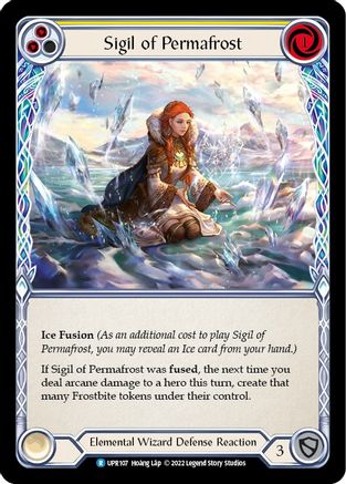 Sigil of Permafrost (Yellow) (UPR107) - Uprising Rainbow Foil