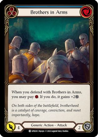 Brothers in Arms (Blue) (UPR205) - Uprising Rainbow Foil