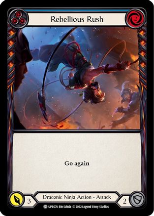 Rebellious Rush (Blue) (UPR074) - Uprising Rainbow Foil
