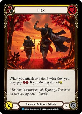 Flex (Yellow) (UPR192) - Uprising Rainbow Foil