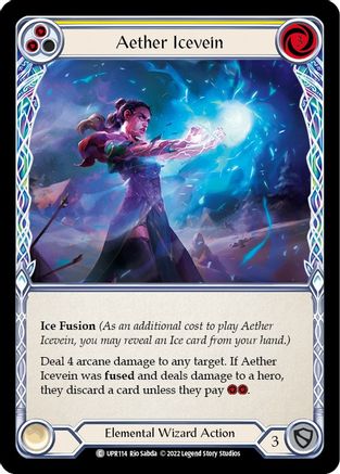 Aether Icevein (Yellow) (UPR114) - Uprising Rainbow Foil