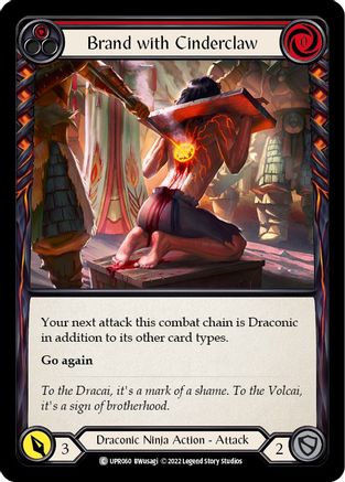 Brand with Cinderclaw (Red) (UPR060) - Uprising Rainbow Foil