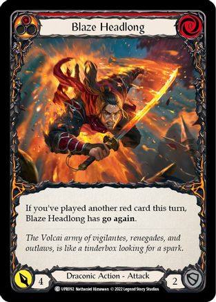 Blaze Headlong (UPR092) - Uprising Rainbow Foil