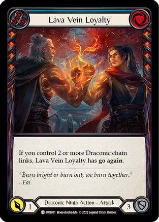 Lava Vein Loyalty (Blue) (UPR071) - Uprising Rainbow Foil