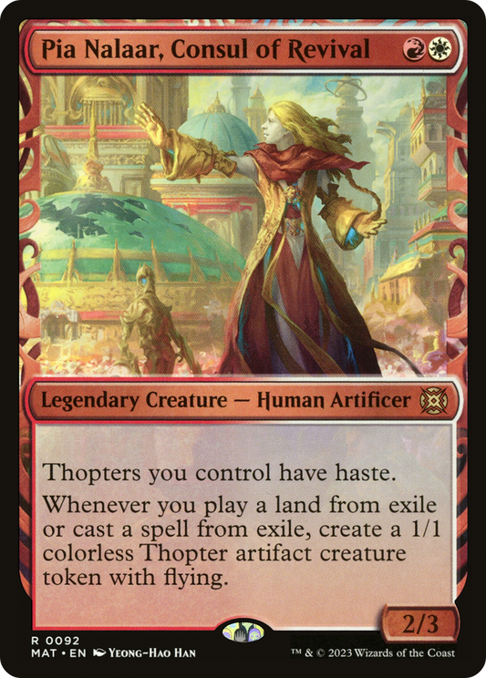 Pia Nalaar, Consul of Revival (MAT-092) - March of the Machine: The Aftermath: (Showcase) Foil