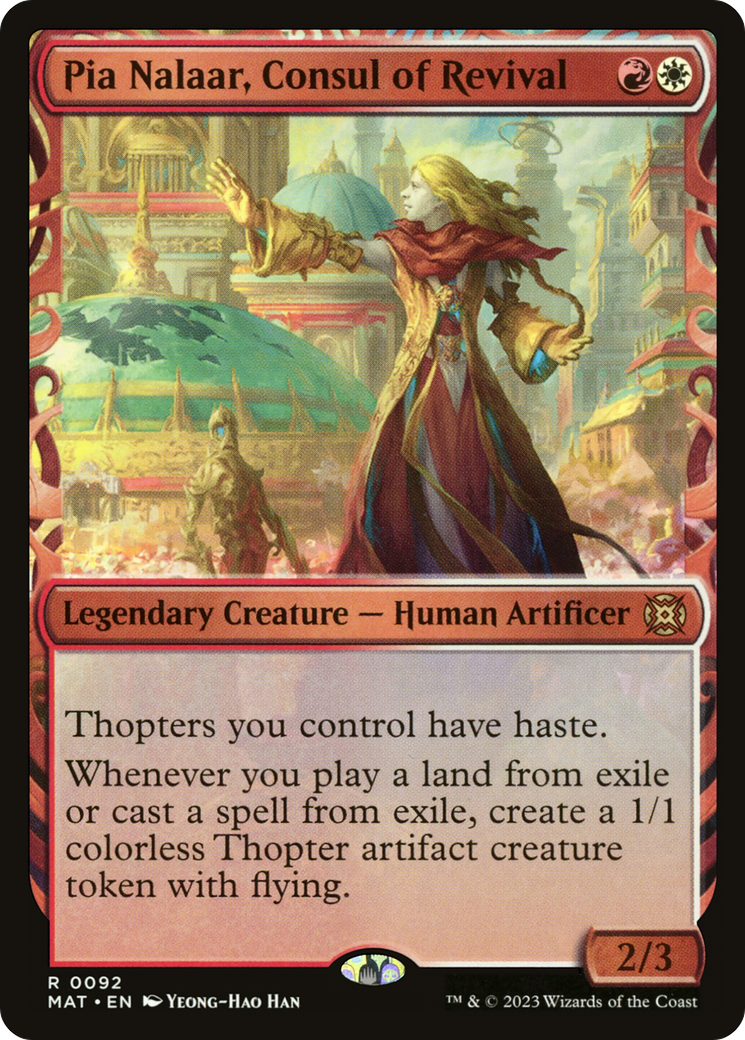 Pia Nalaar, Consul of Revival (MAT-092) - March of the Machine: The Aftermath: (Showcase) Foil