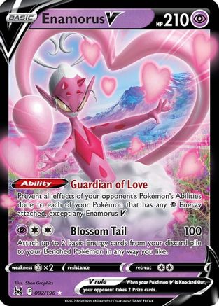 Enamorus V 082 - Holofoil SWSH11 Lost Origin - Ultra Rare