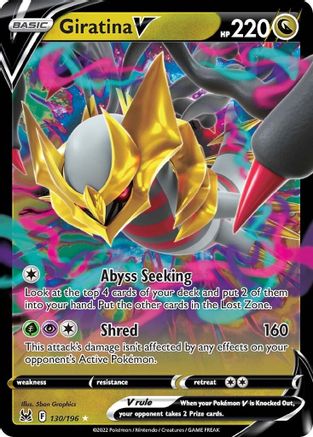 Giratina V 130 - Holofoil SWSH11 Lost Origin - Ultra Rare