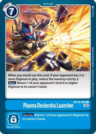 Plasma Deckerdra Launcher (BT10-098) - Xros Encounter