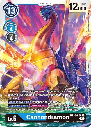 Cannondramon (BT10-028) - Xros Encounter