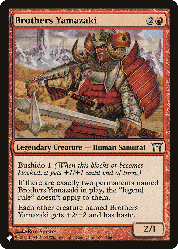 Brothers Yamazaki (LIST-CHK-160) - The List