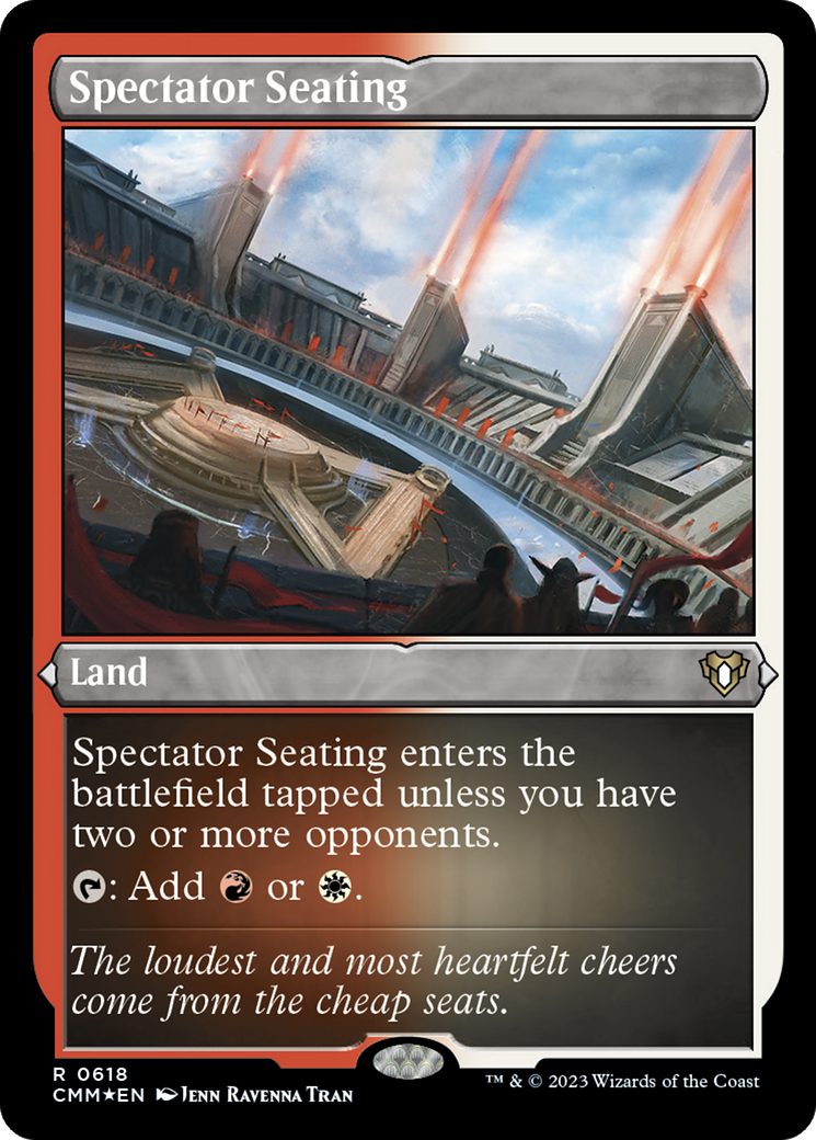 Spectator Seating (CMM-618) - Commander Masters Etched Foil