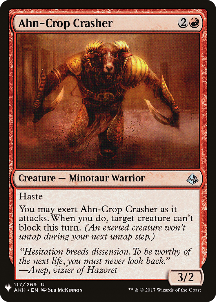 Ahn-Crop Crasher (LIST-AKH-117) - The List