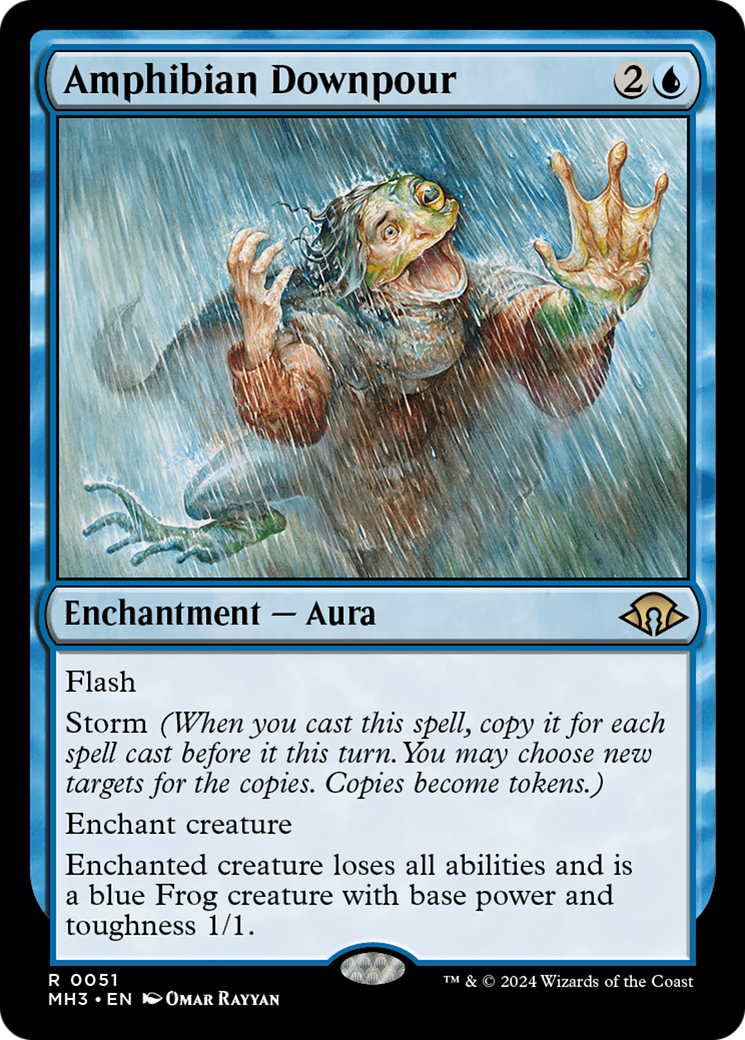 Amphibian Downpour (MH3-051) - Modern Horizons 3 Foil