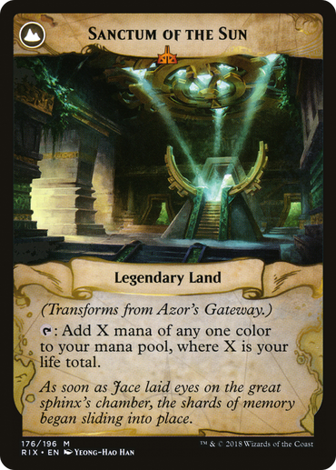 Azor's Gateway // Sanctum of the Sun (RIX-176) - Rivals of Ixalan: (compasslanddfc)