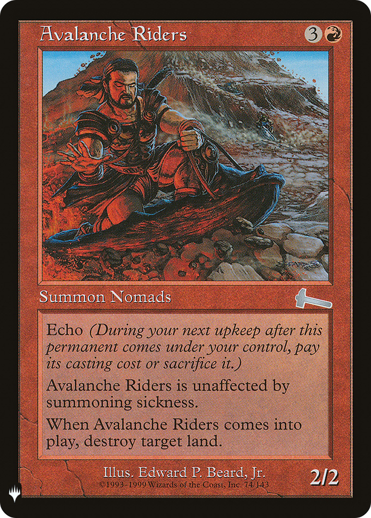 Avalanche Riders (LIST-ULG-74) - The List