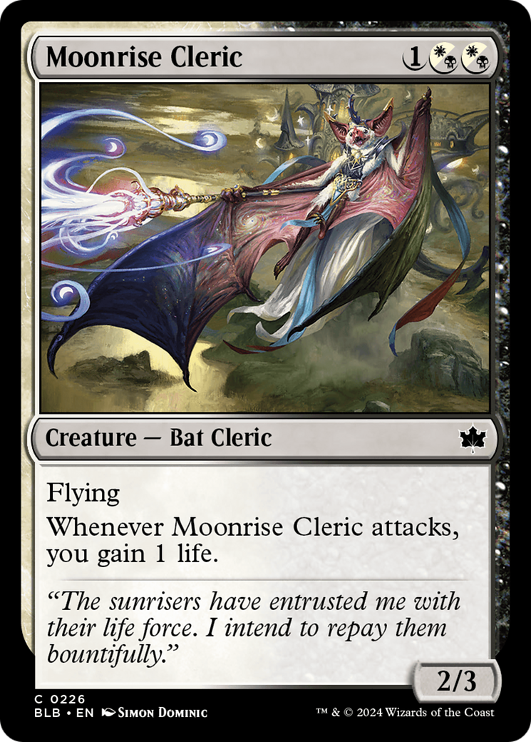 Moonrise Cleric (BLB-226) - Bloomburrow