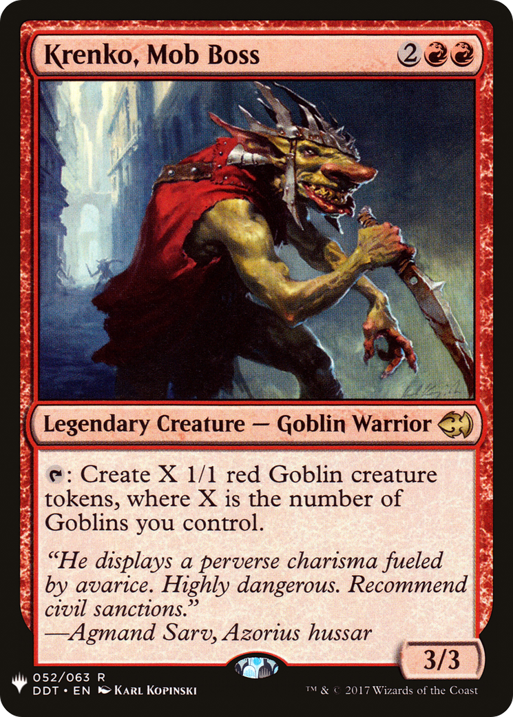 Krenko, Mob Boss (LIST-DDT-52) - The List