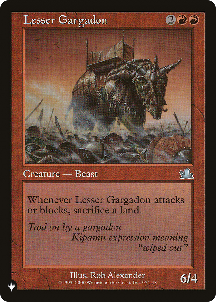 Lesser Gargadon (LIST-PCY-97) - The List