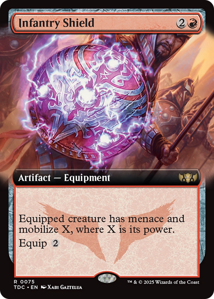 Infantry Shield (TDC-075) - Commander: Tarkir: Dragonstorm: (Extended Art)