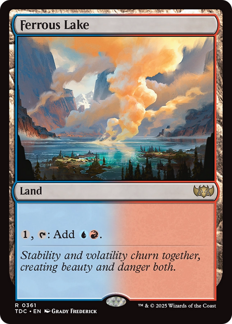 Ferrous Lake (TDC-361) - Commander: Tarkir: Dragonstorm