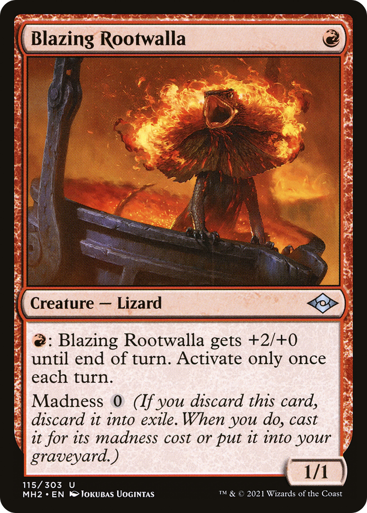 Blazing Rootwalla (MH2-115) - Modern Horizons 2