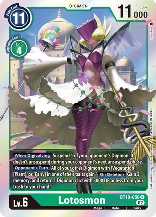 Lotosmon (BT10-056) - Xros Encounter Foil