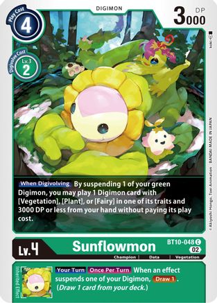 Sunflowmon (BT10-048) - Xros Encounter