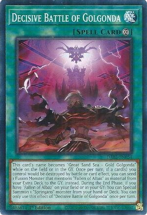 Decisive Battle of Golgonda (DABL-EN054) - Darkwing Blast 1st Edition