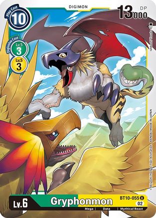 Gryphonmon (BT10-055) - Xros Encounter
