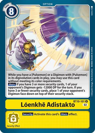 Loenkhe Adistakto (BT10-101) - Xros Encounter
